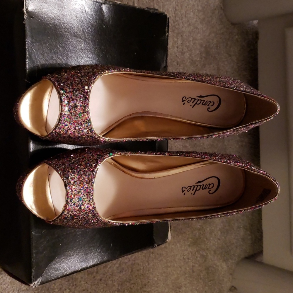 Multiglitter 4" high heels